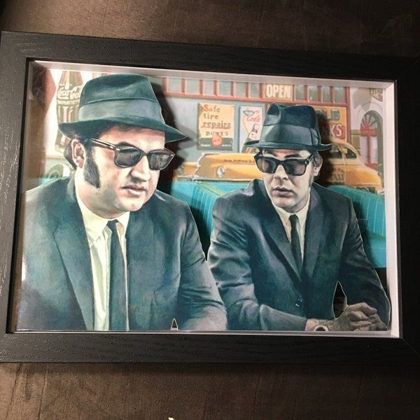 Blues Brothers - 3D Rahmen/Frame