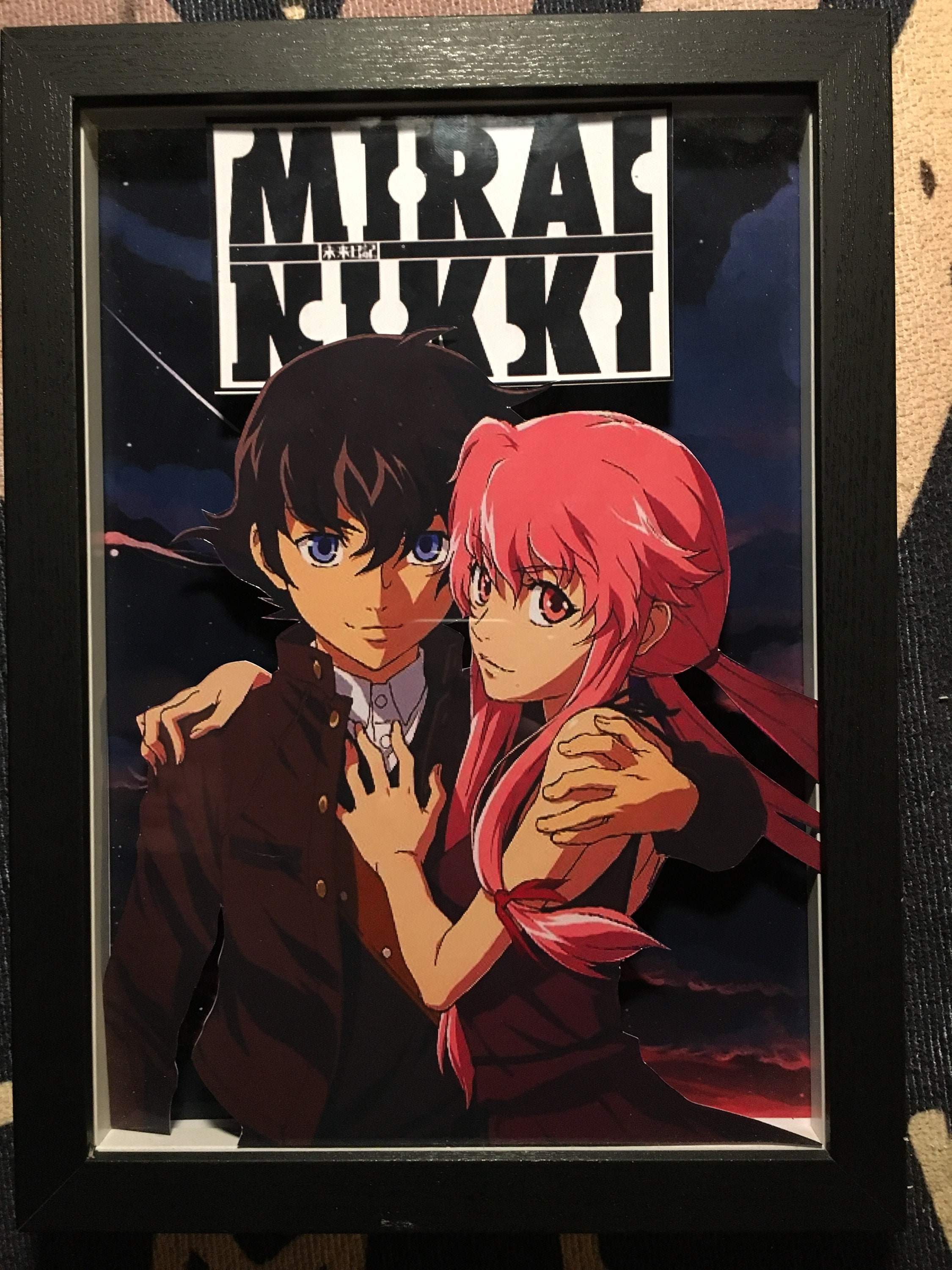 Anime Mirai Nikki Poster Kraft Paper Prints Future Diary Yuno