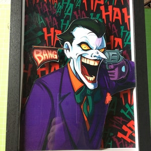 90s Cartoon Joker 3D Frame image 1