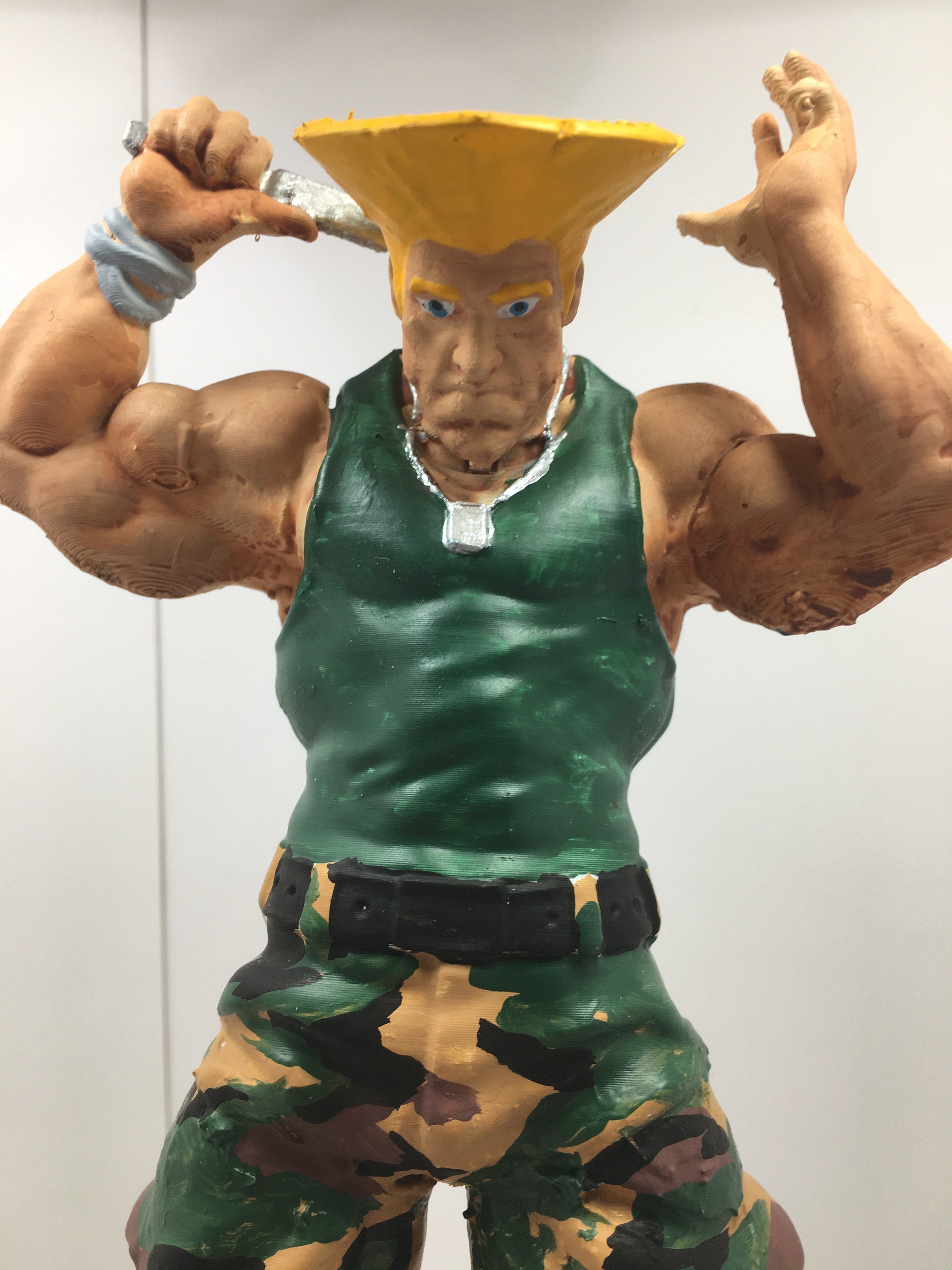 STL file GUILE STREET FIGHTER VIDEO GAMES BUST 👤・3D printing