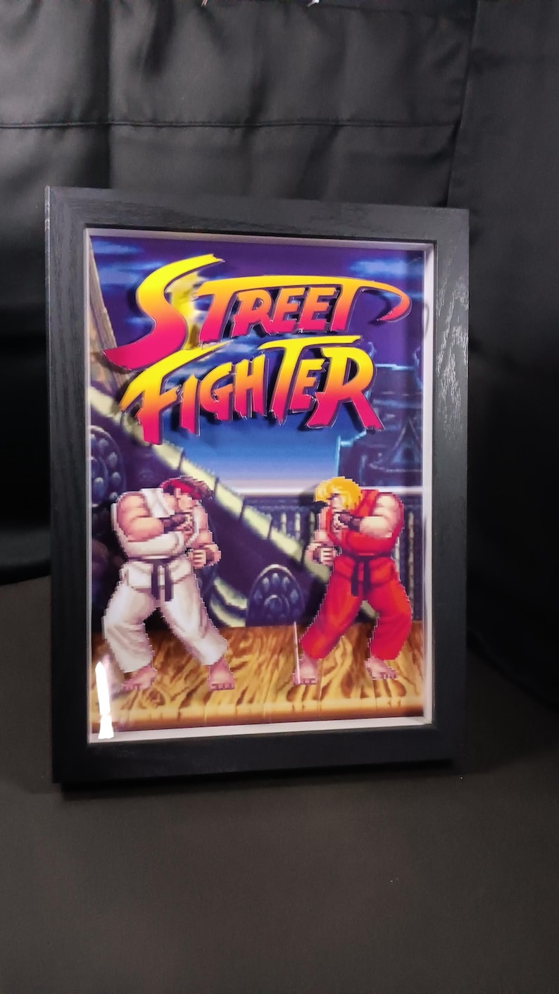 Ken Frame Street Fighter Ken Vs Ryu 3D Frame - Etsy Canada