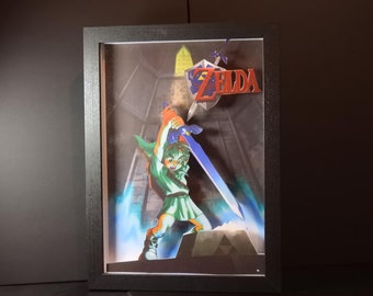 Zelda 64 in A4 - 3D frame