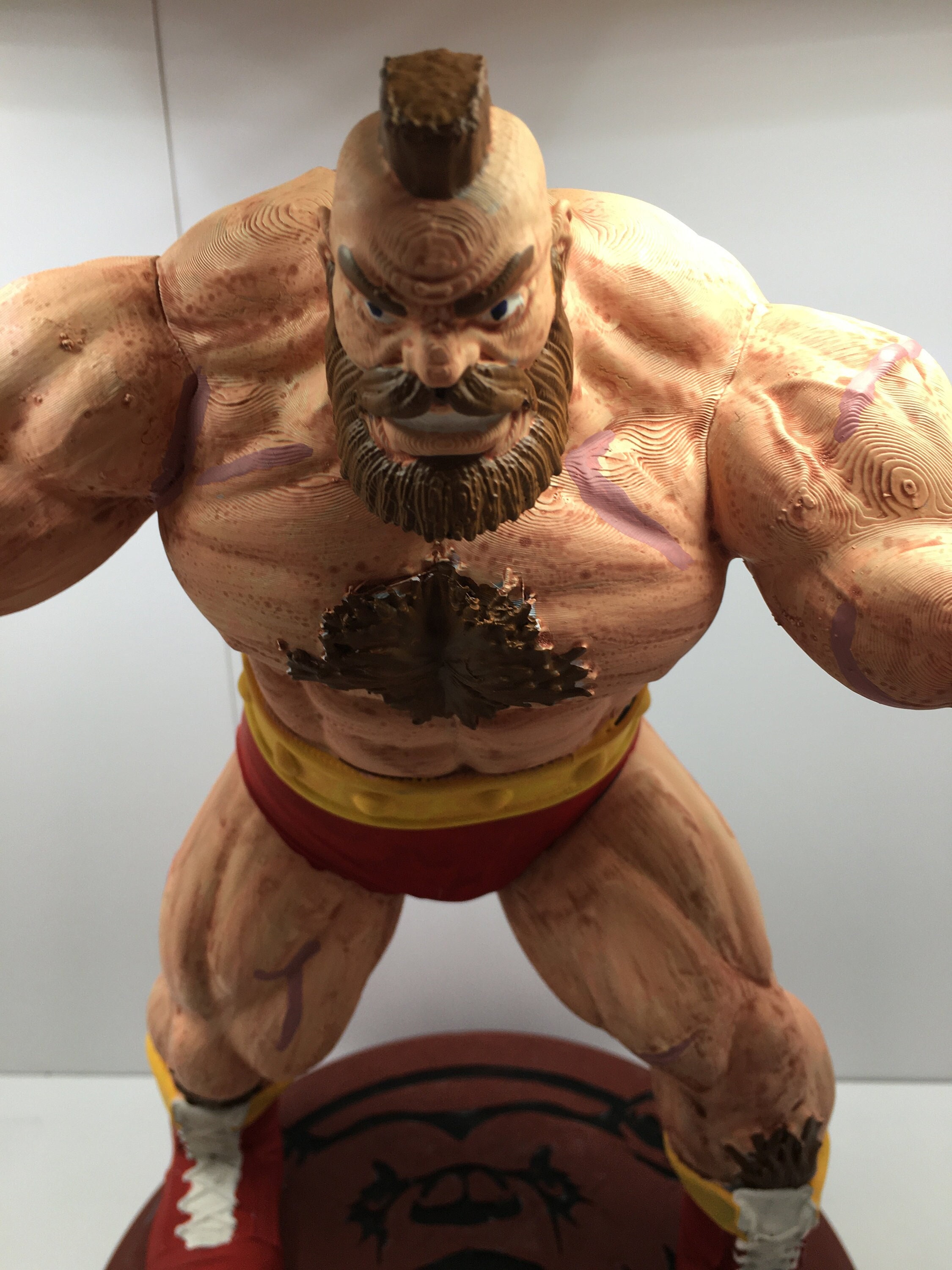 BUSTO ZANGIEF STREET FIGHTER MDF