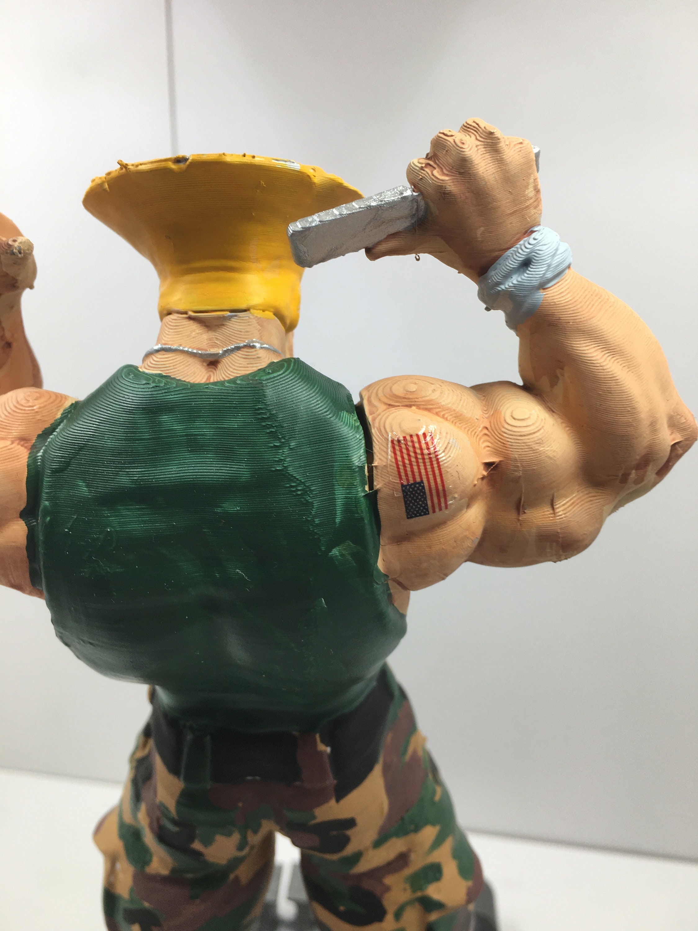 3D Printed Guile from Street Fighter 2 by nikko3d