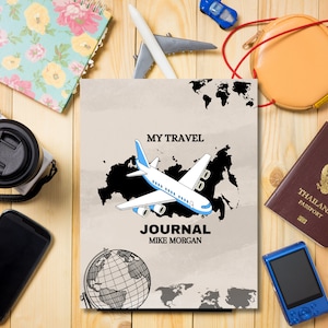 Printable Travel Journal, Adventure Journal, Traveling Journal,  Journal, Travellers Note, Trip Planner, Gift