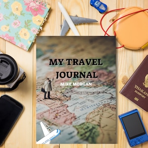 Printable Travel Journal, Adventure Journal, Traveling Journal,  Journal, Travellers Note, Trip Planner, RV Gift