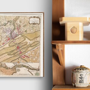NANTES Vintage Karte, Karte der französischen Loire Inférieure, französisches Landdekor, Karte Wandbehang, Geschenke für Geographielehrer
