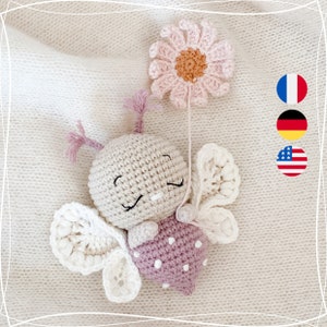 Elvina, the little delicate butterfly - PDF Crochet pattern, tutorial, English, Francais, Deutsch