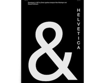 Helvetica Typeface Poster (Unframed)