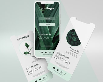 Iphone MockUp, Iphone App Interface MockUp, Interface Mockup, Device Screen MockUp, Multiple screens mockup