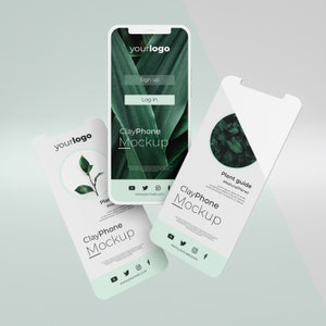 Iphone MockUp, Iphone App Interface MockUp, Interface Mockup, Device Screen MockUp, Multiple screens mockup