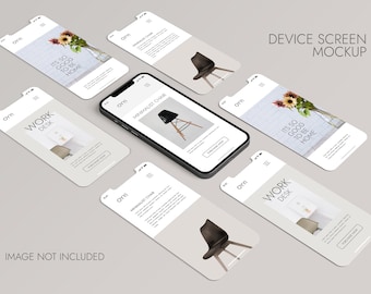 Iphone MockUp, Iphone App Interface MockUp, Interface Mockup, Device Screen MockUp