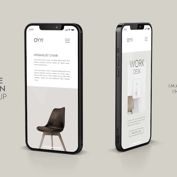 Iphone MockUp, Iphone App Interface MockUp, Interface Mockup, Device Screen MockUp, Multiple screens mockup