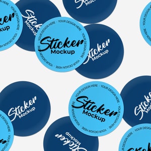 Sticker mockup, sticker mockup psd, sticker mockup bundle