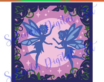 FAIRY SHADOW BOX fairies 3d svg Magical Home Decor, Wall Art, Unique Gift for Fairy Lovers & Crafting Fun