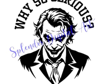 JOKER SVG 6, oker Smile & Grin, Gothic Horror Movie Design, Happy Halloween SVG, Creepy Laughter Clipart
