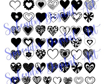 Valentine's Day SVG 300 Hearts | Cut Files for Love, Digital Download for Cards and Crafts, Heart Designs for Cricut & Silhouette
