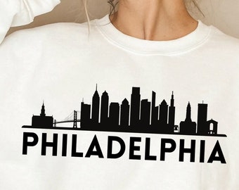 Philadelphia SVG PNG & Cut Files for Cricut, Philadelphia Skyline Svg, Philadelphia Vector, Philadelphia Pennsylvania