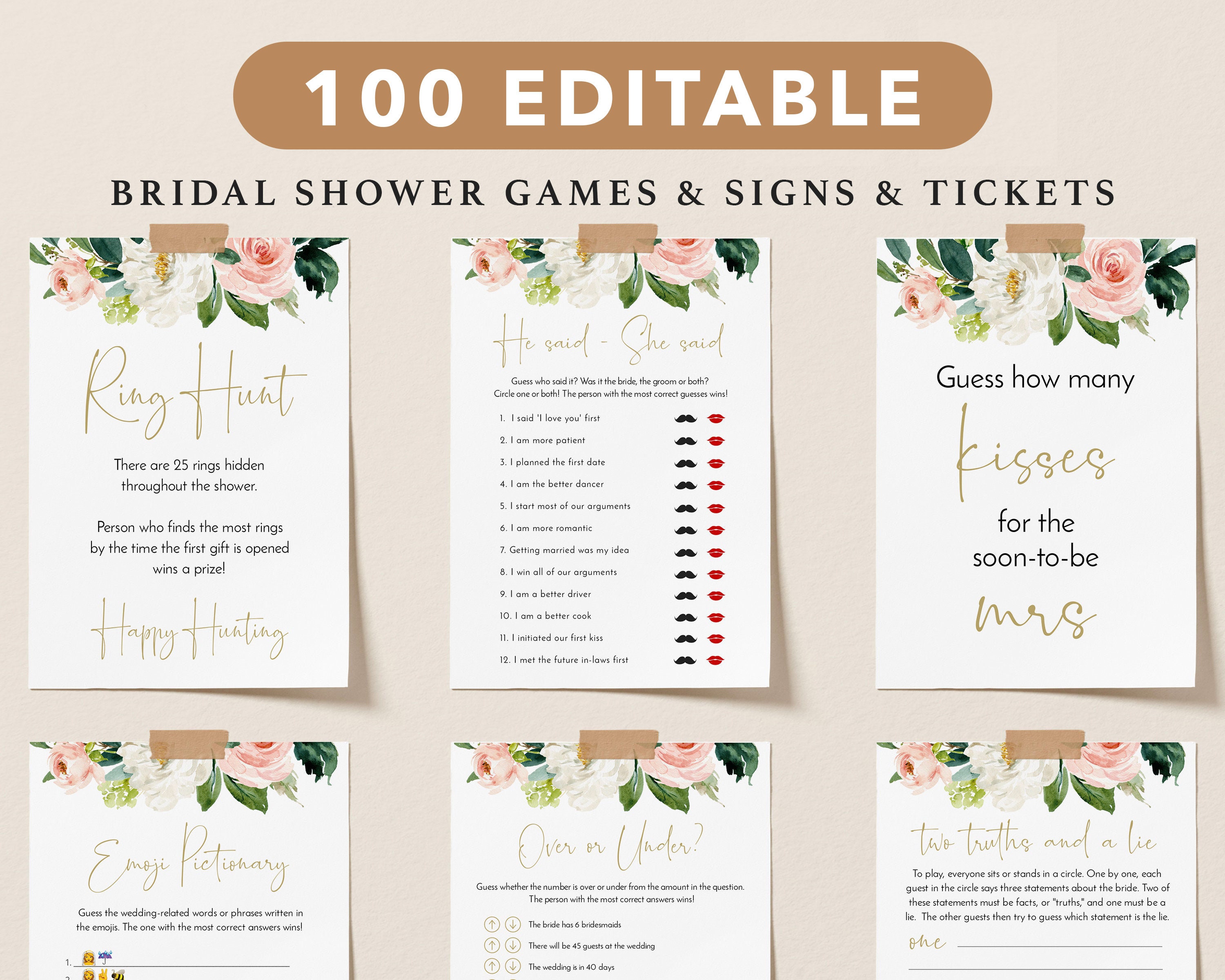 Bridal Shower Games - Etsy