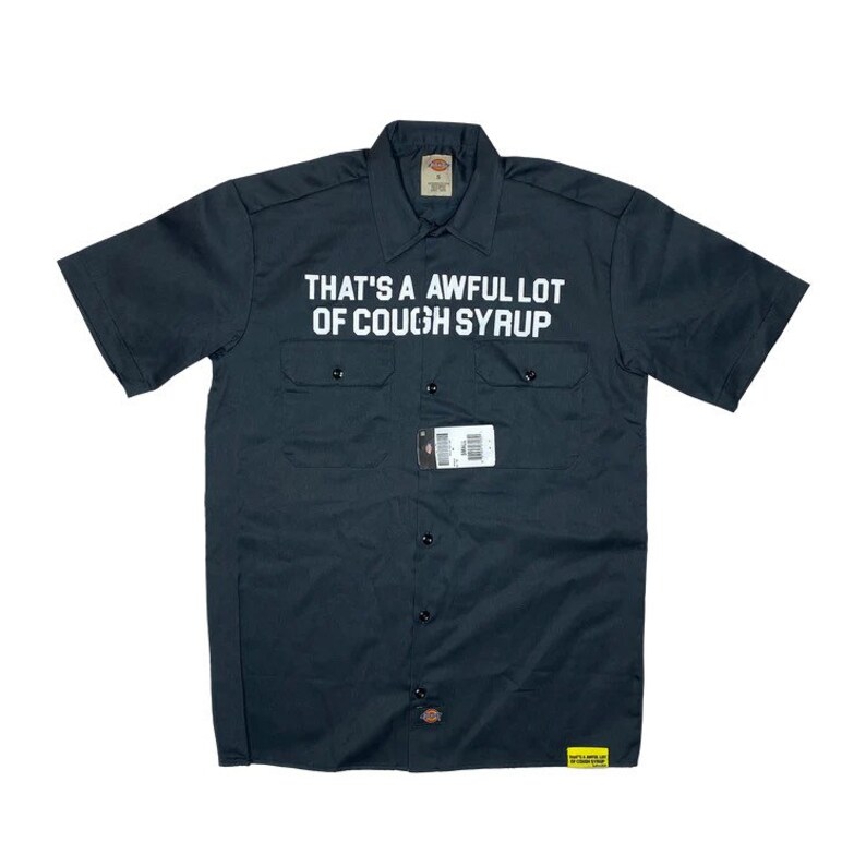 Awful Lot of Cough Syrup Jacket X Dickies Black Etsy