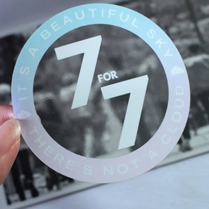 got7 vinyl sticker | you are (7 for 7) song sticker
