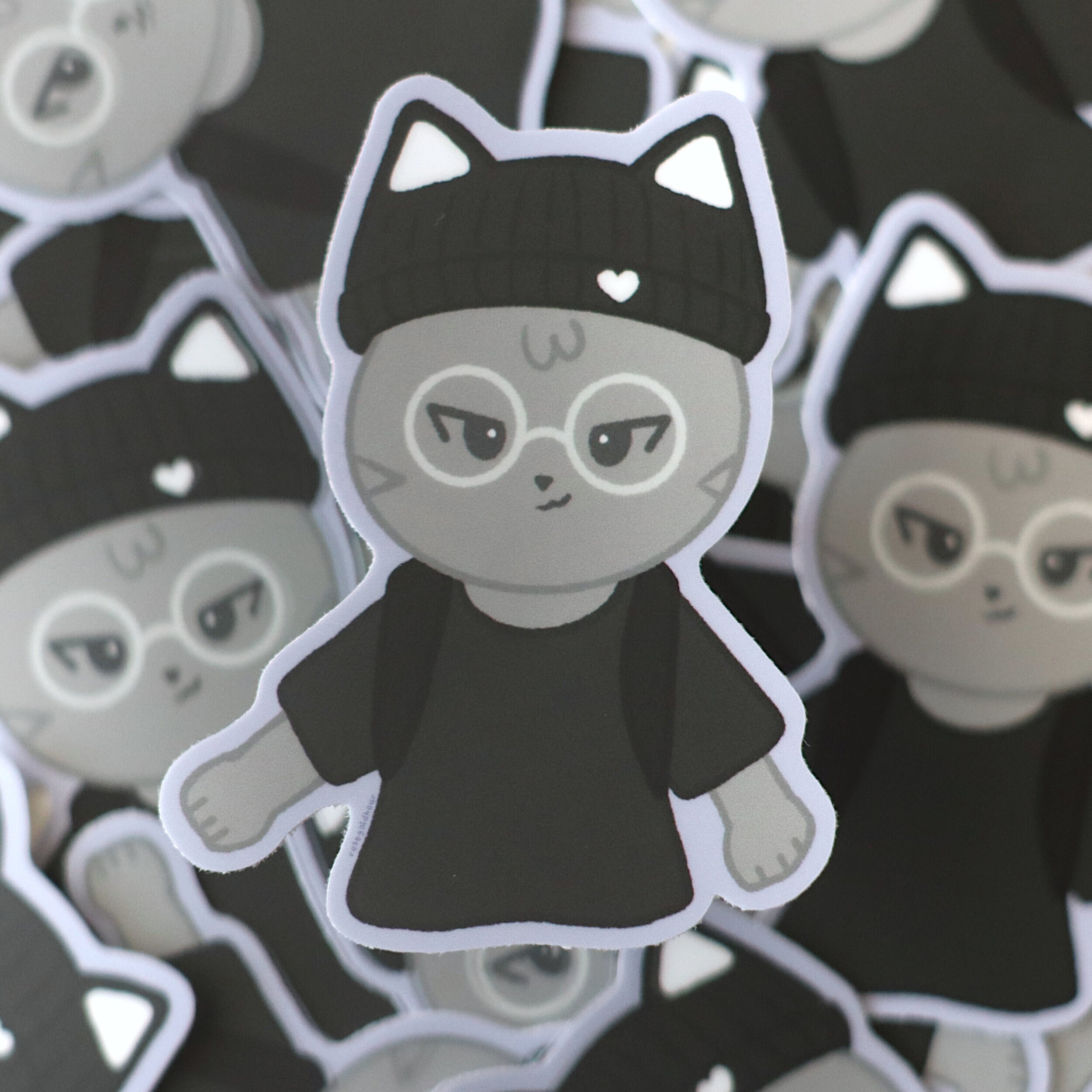 Wonu Sticker Seventeen Wonwoo Beanie Sticker | Svt Kpop Wonu Vinyl Sticker - Etsy
