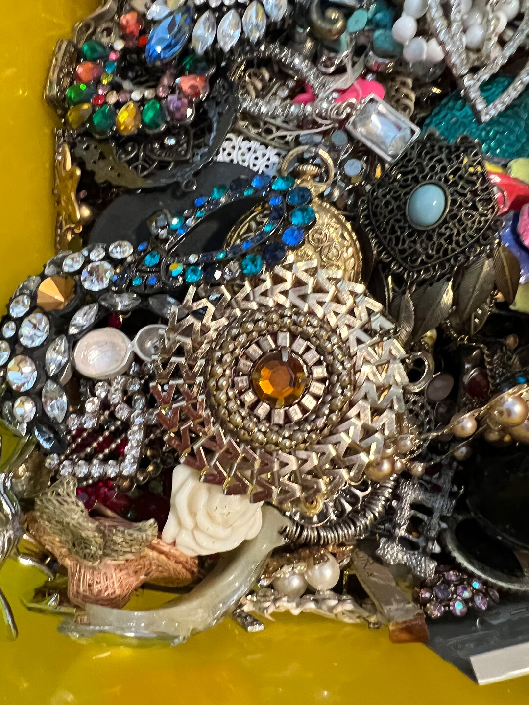 Vintage to Mod Broken Costume Jewelry Lot 2 Pound Etsy