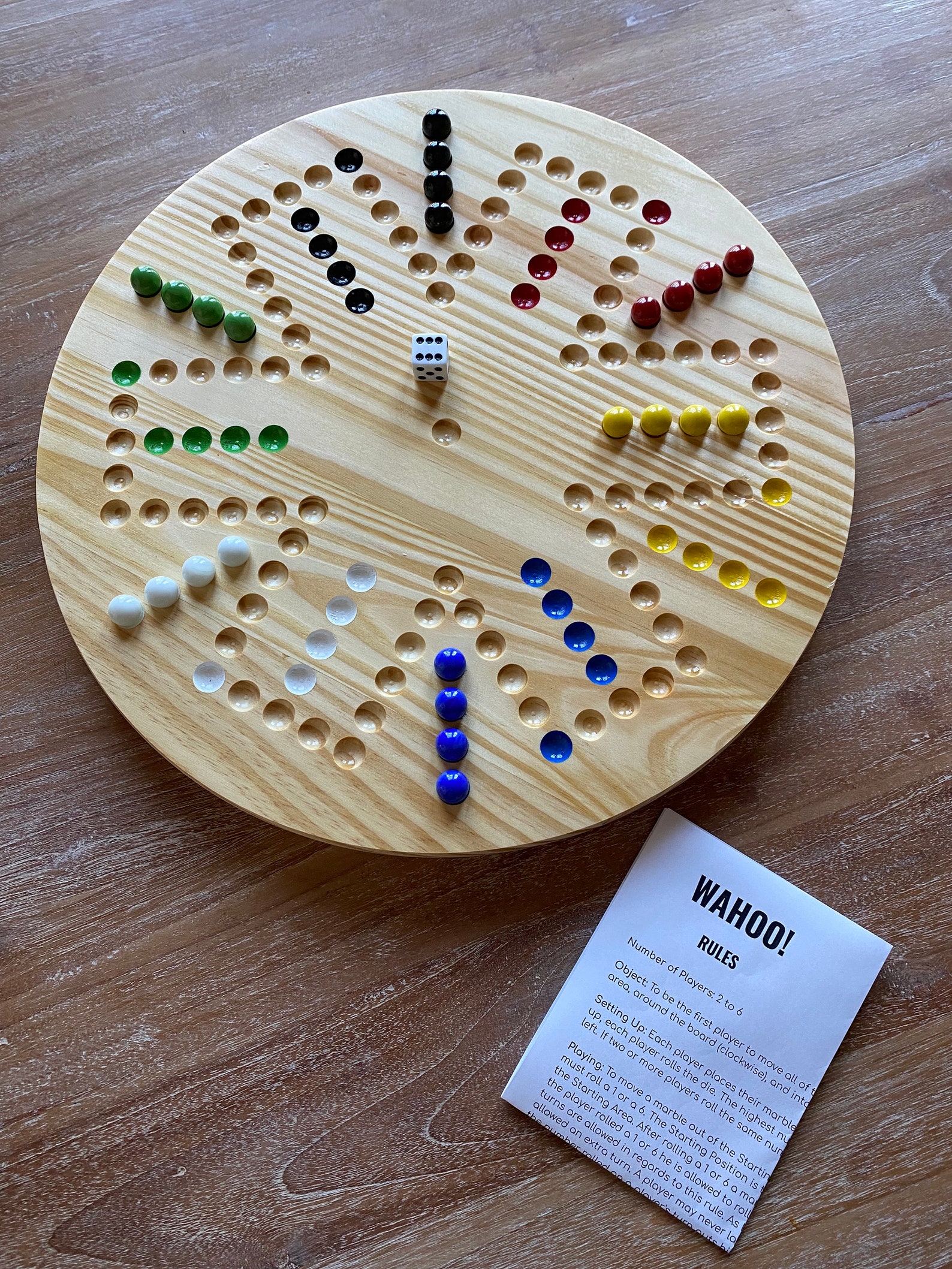 Wahoo Aggravation Game Design Files 4 Player and 6 Player Rules File