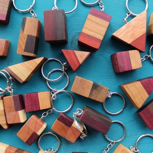 Hand Crafted Wood Keychains