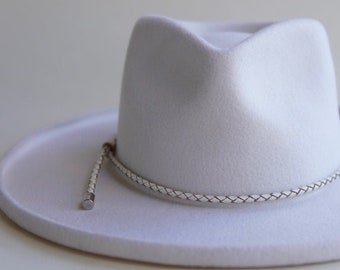 Braided Hat Band- lather hatband, hat accessory, leather hatband, bridal hatband for cowboy hat, western hat band, hatband