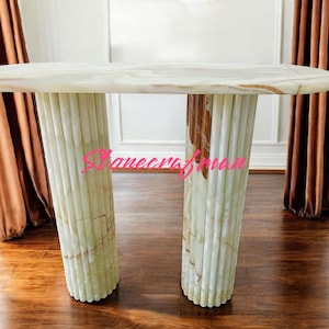 Green Onyx Console Table, Luxury Hallway Entryway Table