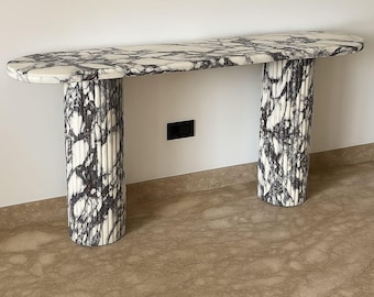 Calacatta Viola Console Table, Hallway Table/ living Room Table, Side Table, Entrance Table,Viola Foyer Table, Rusting Table, luxury Design