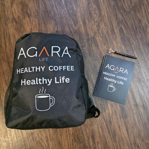 AGARA Bundle Backpack Matching Spiral Notebook Jeweled Pen