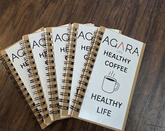 Paquete AGARA de 5 blocs de notas de 3x5" con encuadernación en espiral