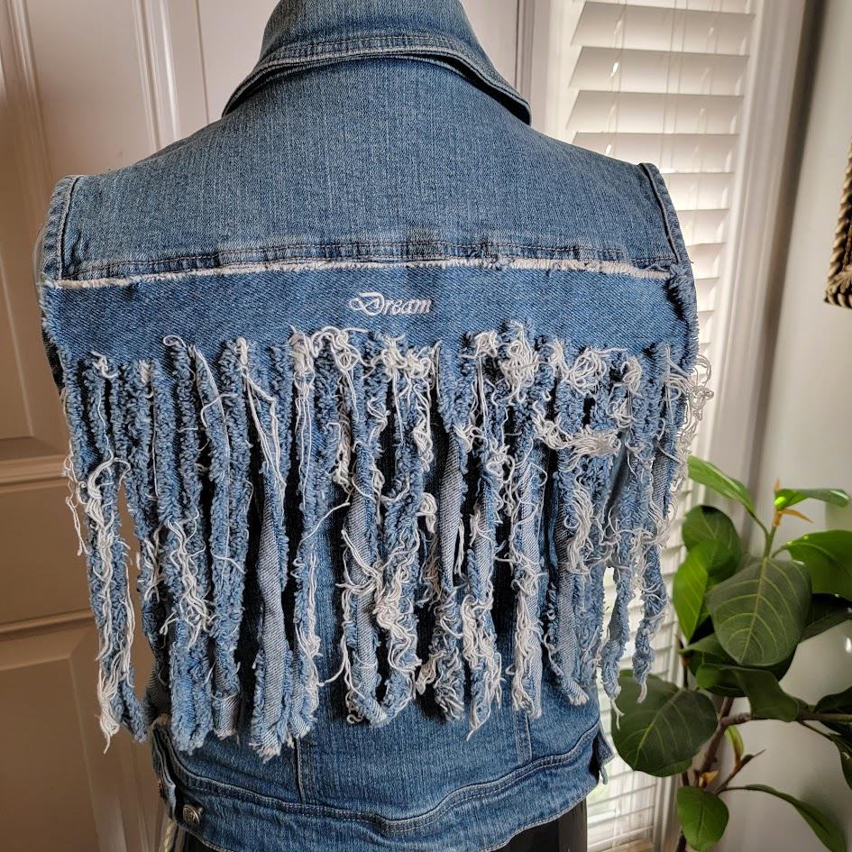 Ribbon Jean Jacket - Etsy