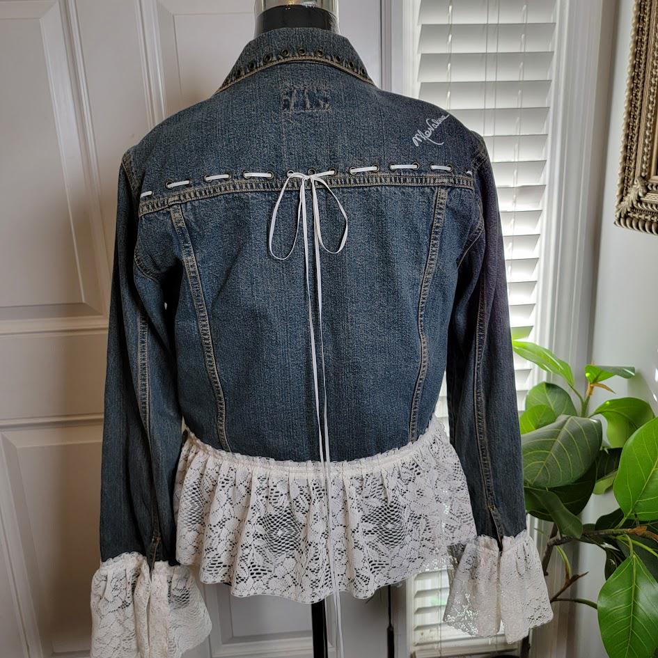 Ribbon Jean Jacket - Etsy