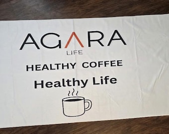 Toalla de playa AGARA Café saludable Vida saludable