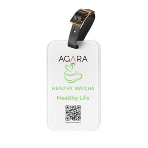 AGARA PERSONALIZED Healthy Matcha Healthy Life Luggage tag