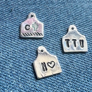 Custom Mini Cow Tag Necklaces