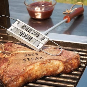 DIY Self Custom Meat Branding Iron for BBQ Food, Self Custom branding iron, Self Personalized Branding Iron for Steak, Branding Iron Stamp.