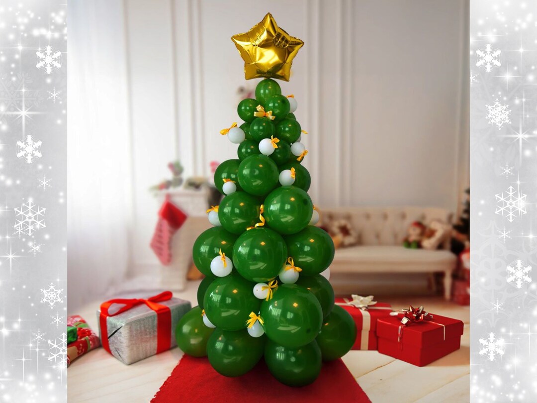 DIY Christmas Tree Shape Balloon Set | Balloon Christmas Tree ...