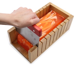 El mejor juego de cortadores de pan de jabón de madera - Cortador ondulado y recto - Fabricantes de jabón de bricolaje