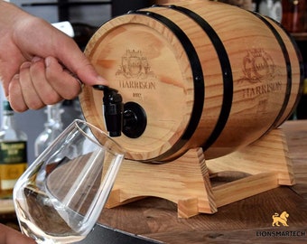 Houten Vat Dispenser - 3L | Beste Vaderdagcadeau 2023 | Dispenser voor drankdelen