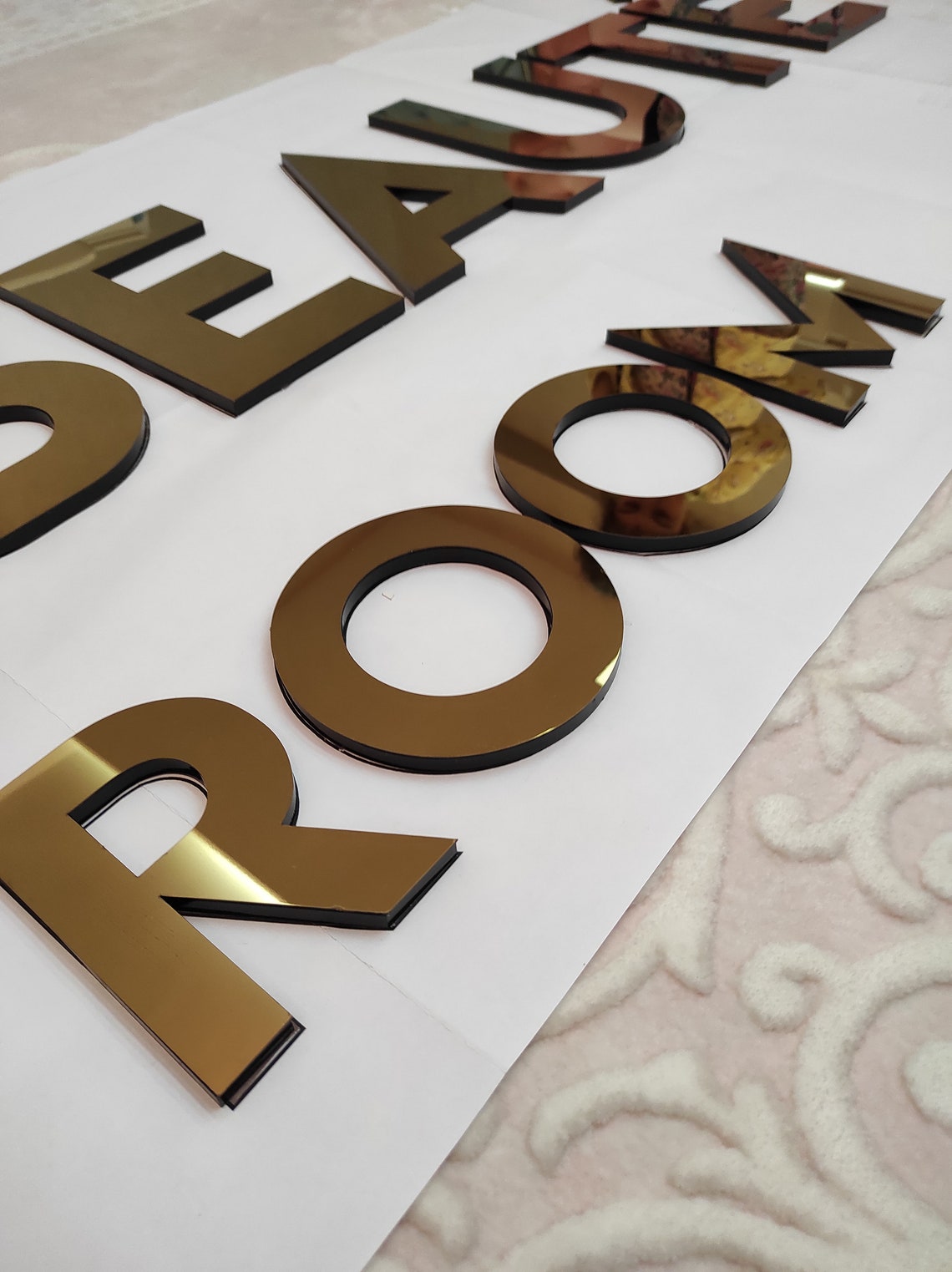 3d Sign Logo Office Decor 3D Gold Sign Business Sign 3D Etsy