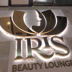 Custom 3D Backlit Sign | Outdoor Sign | Office Sign For Wall | Decorative LED Letters |Business Name Sign | Custom 3d Logo | Sign Wall Logo