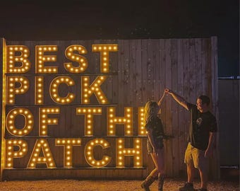 Light Up Letters | Marquee Letters | Marquee Lights Words | Marquee Lights Decor | Personalized Word Light | Metal Marquee Letters Sign |