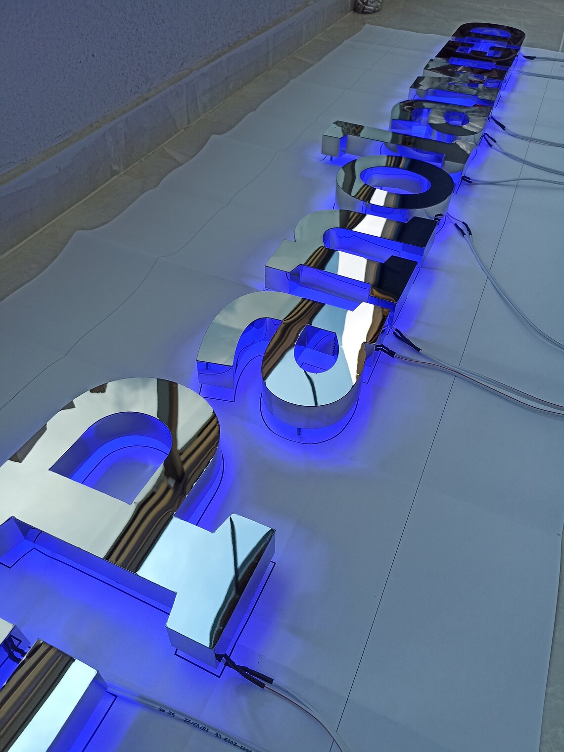 3d Sign Logo Office Decor 3D Silver Sign Business Sign 3D Etsy