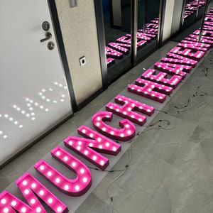 Munch Letters Wedding Marquee Letters, Custom Light up Letters for Reception and ...