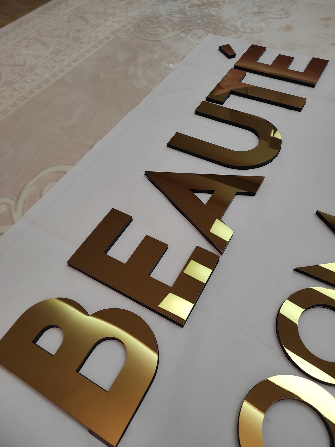 3d Sign Logo Office Decor 3D Gold Sign Business Sign 3D Etsy