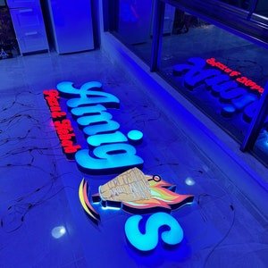 3d Laser Cut Sign, Office decor, Office 3D Led, Business Sign, 3D Lobby Sign, Custom 3D Signage, Custom Outdoor Sign, Illuminated 3D